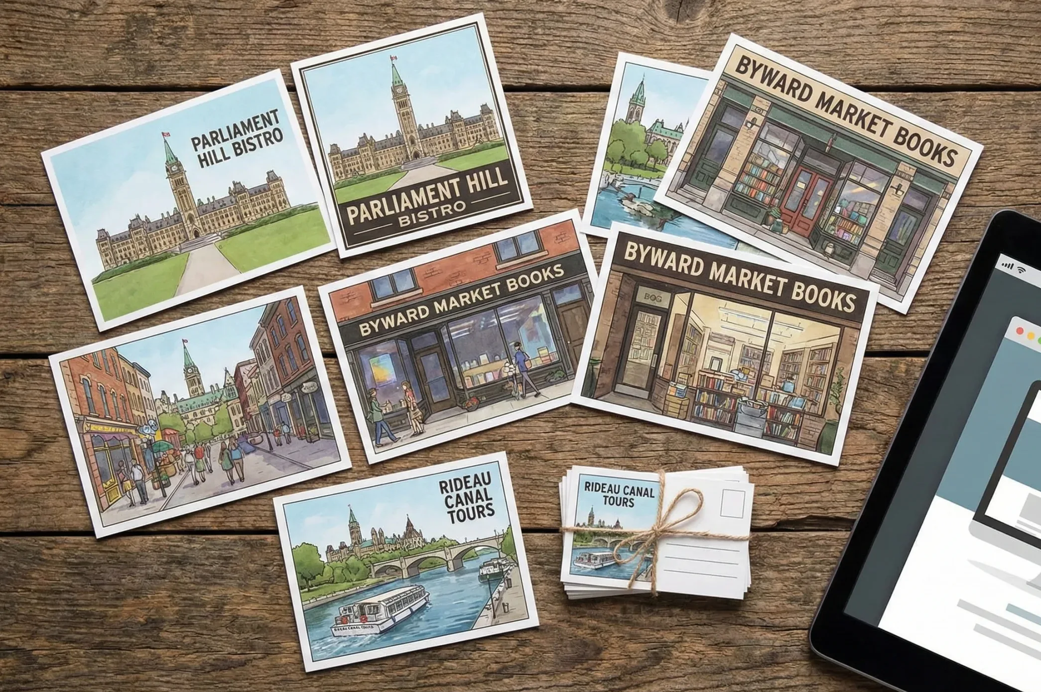 Postcards of Ottawa Landmarks